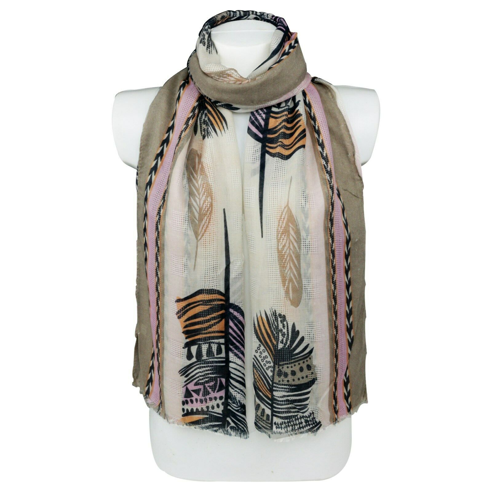 Feather Fashion Large Size Scarves Shawl Wrap Sarong