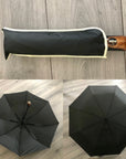 Black Auto Open Foldable Compact Umbrella