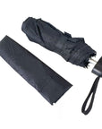 Black Manual Open Mini Super Light Aluminium Frame Folding Umbrella